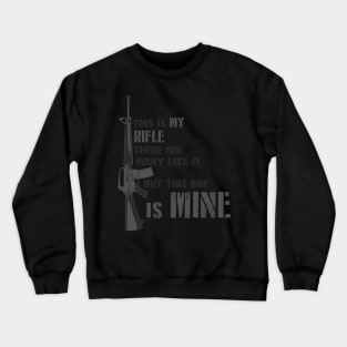 M16 & The rifleman's creed Crewneck Sweatshirt